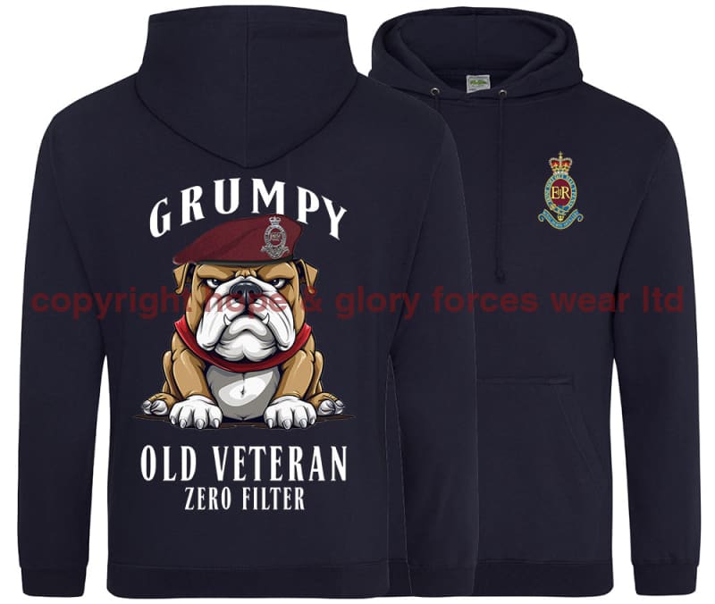 Grumpy Old 7 PARA Royal Horse Artillery Veteran Double Side Printed Hoodie