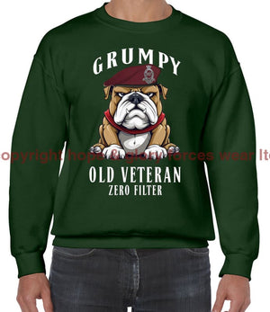 Grumpy Old 7 PARA Royal Horse Artillery Veteran Front Printed Sweater