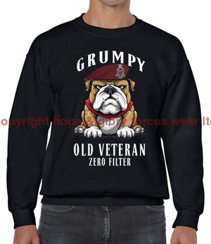 Grumpy Old 7 PARA Royal Horse Artillery Veteran Front Printed Sweater