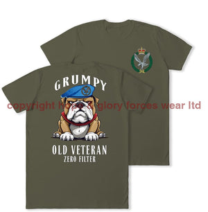 Grumpy Old Army Air Corps Veteran Double Print T-Shirt