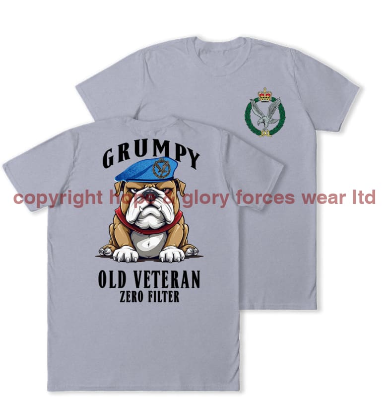 Grumpy Old Army Air Corps Veteran Double Print T-Shirt