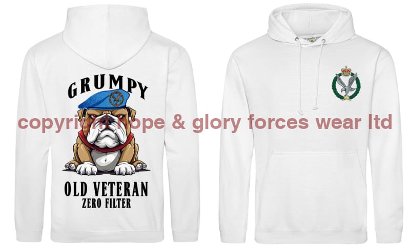 Grumpy Old Army Air Corps Veteran Double Side Printed Hoodie