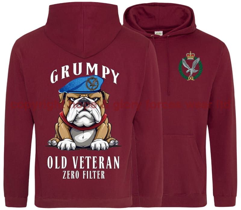 Grumpy Old Army Air Corps Veteran Double Side Printed Hoodie