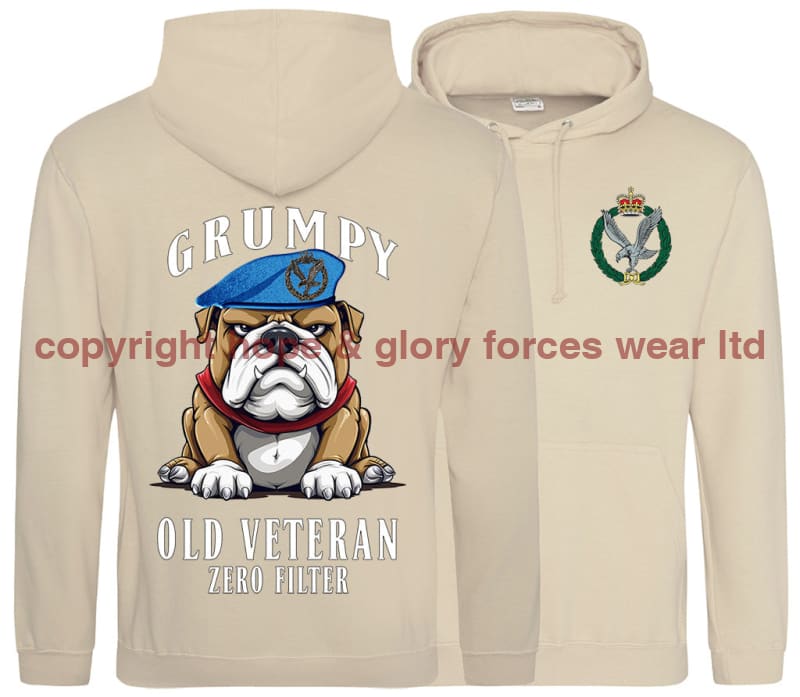 Grumpy Old Army Air Corps Veteran Double Side Printed Hoodie