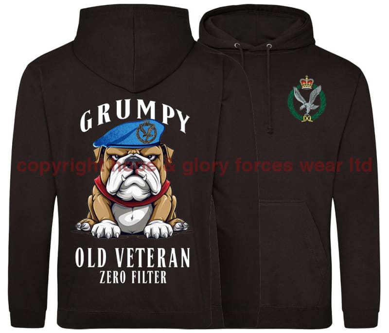 Grumpy Old Army Air Corps Veteran Double Side Printed Hoodie