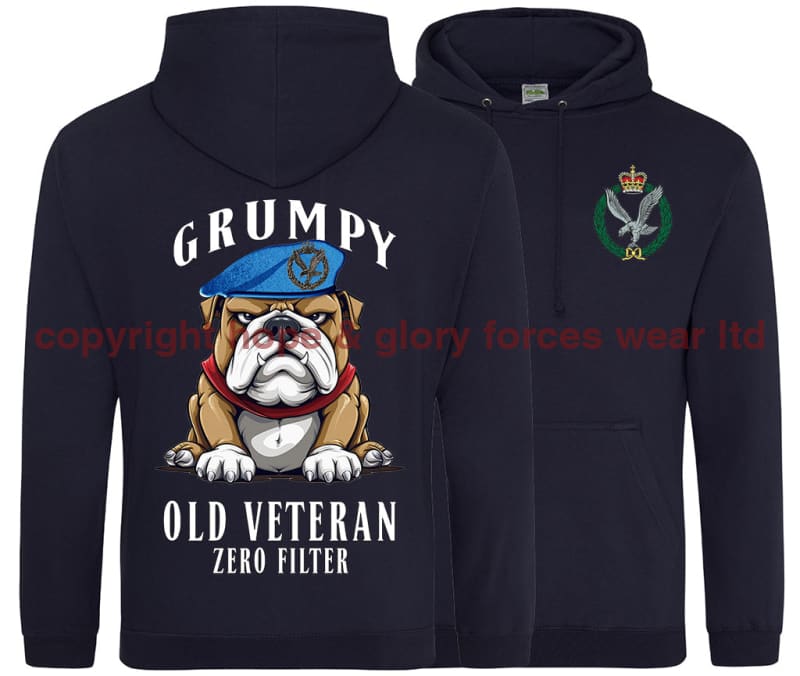 Grumpy Old Army Air Corps Veteran Double Side Printed Hoodie