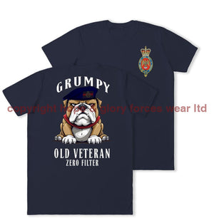 Grumpy Old Blues And Royals Veteran Double Print T-Shirt