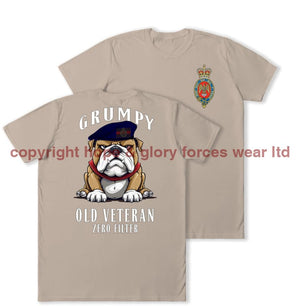 Grumpy Old Blues And Royals Veteran Double Print T-Shirt