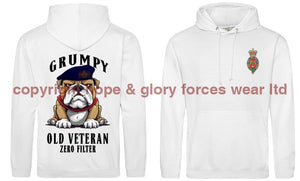 Grumpy Old Blues And Royals Veteran Double Side Printed Hoodie