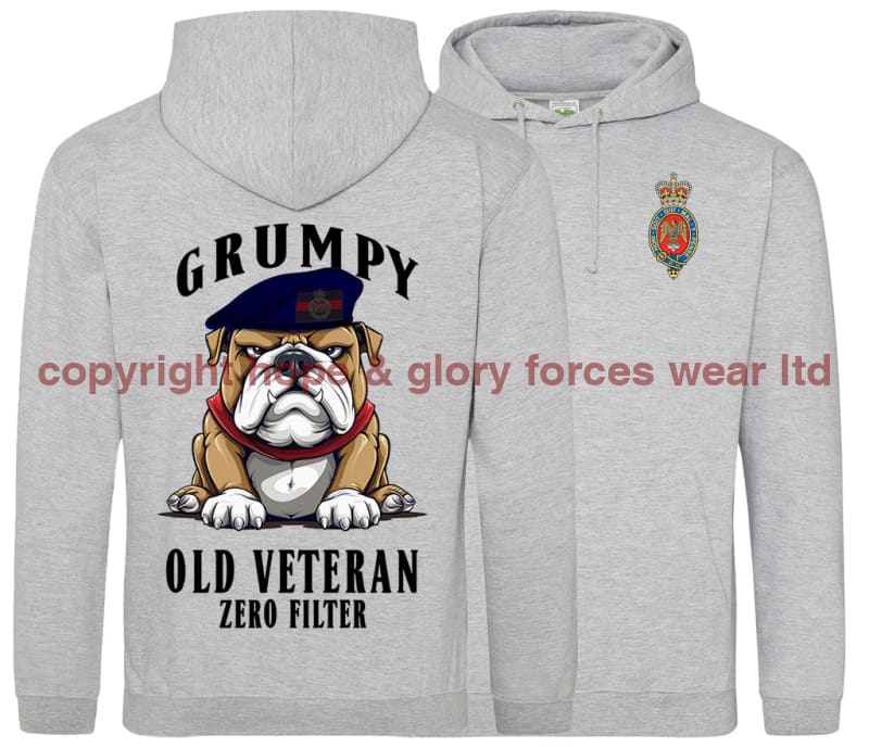 Grumpy Old Blues And Royals Veteran Double Side Printed Hoodie