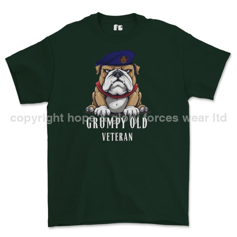 Grumpy Old Blues And Royals Veteran Printed T-Shirt