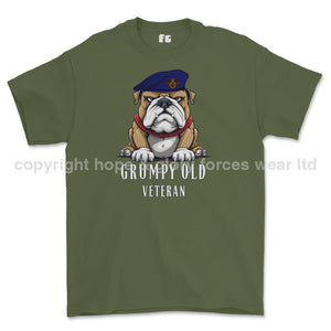 Grumpy Old Blues And Royals Veteran Printed T-Shirt