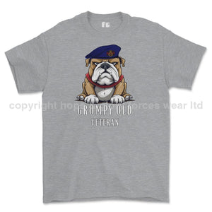 Grumpy Old Blues And Royals Veteran Printed T-Shirt