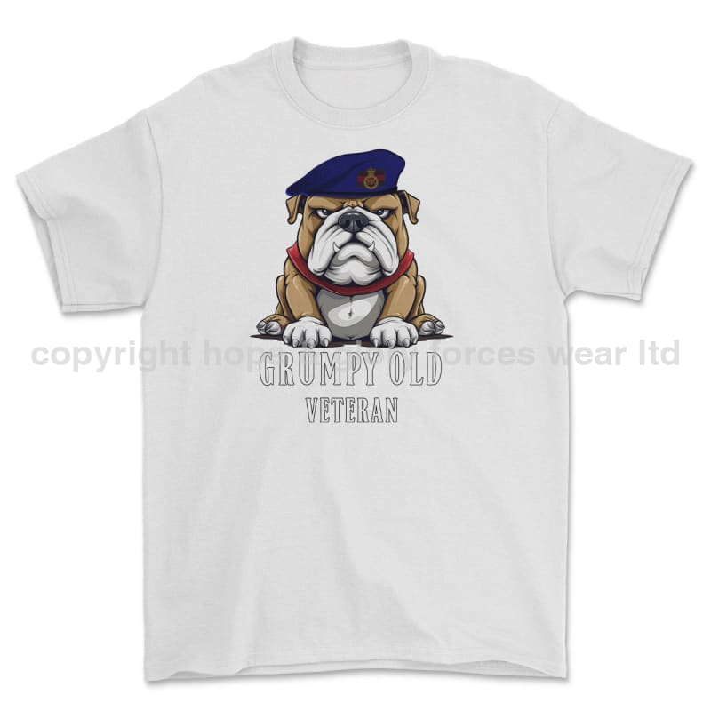 Grumpy Old Blues And Royals Veteran Printed T-Shirt