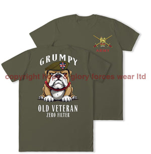 Grumpy Old British Army Veteran Double Print T-Shirt