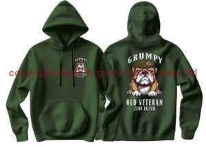 Grumpy Old British Army Veteran Double Side Printed Hoodie