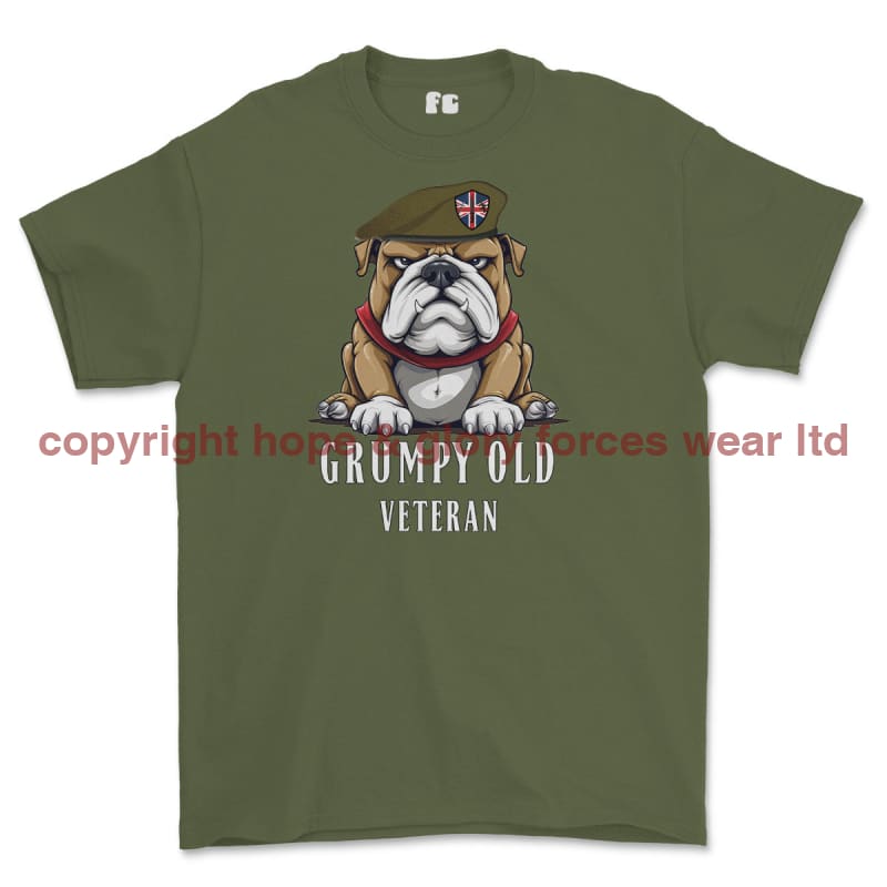 Grumpy Old British Army Veteran Printed T-Shirt