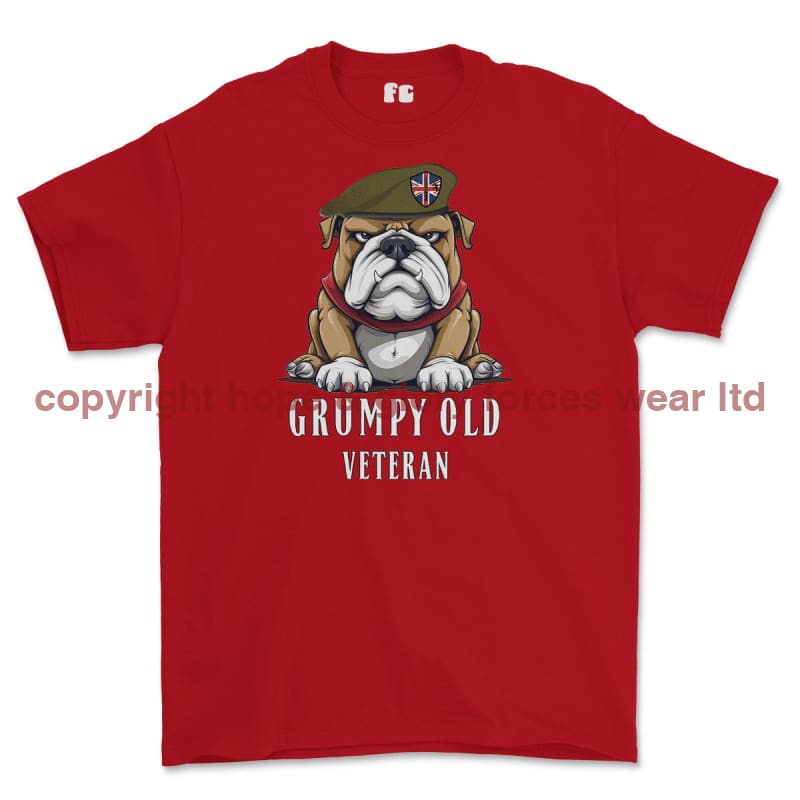 Grumpy Old British Army Veteran Printed T-Shirt