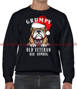 Grumpy Old British Veteran Christmas Printed Sweater