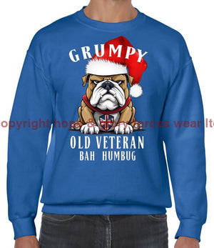 Grumpy Old British Veteran Christmas Printed Sweater