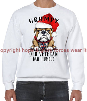 Grumpy Old British Veteran Christmas Printed Sweater