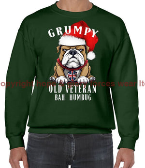 Grumpy Old British Veteran Christmas Printed Sweater