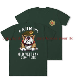 Grumpy Old Duke of Lancaster's Regiment Veteran Double Print T-Shirt