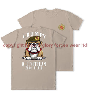 Grumpy Old Duke of Lancaster's Regiment Veteran Double Print T-Shirt