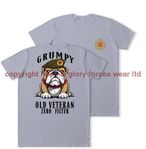 Grumpy Old Duke of Lancaster's Regiment Veteran Double Print T-Shirt