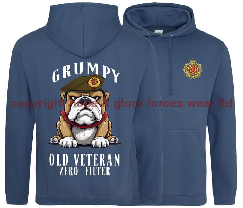 Grumpy Old Duke of Lancaster's Regiment Veteran Double Side Printed Hoodie