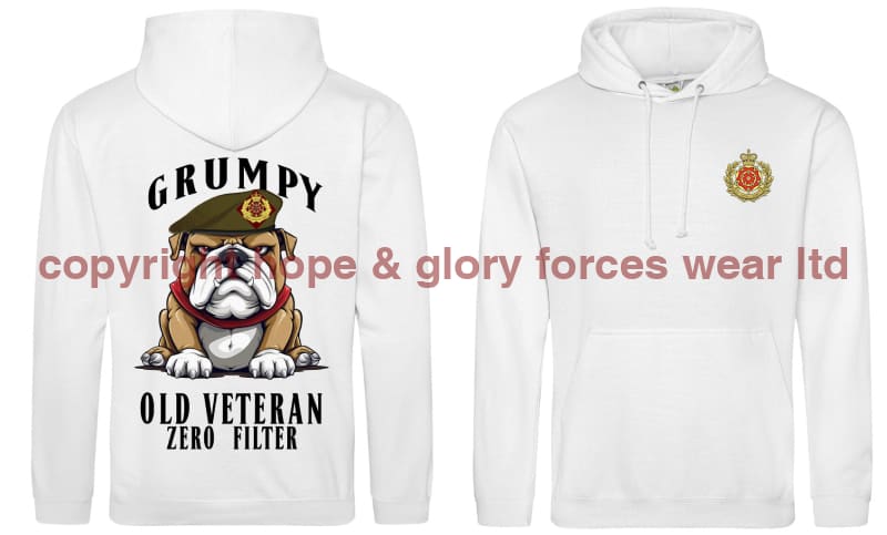 Grumpy Old Duke of Lancaster's Regiment Veteran Double Side Printed Hoodie