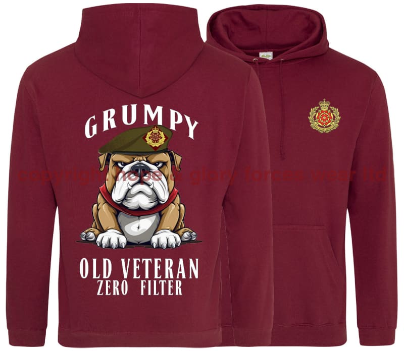 Grumpy Old Duke of Lancaster's Regiment Veteran Double Side Printed Hoodie