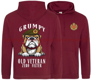 Grumpy Old Duke of Lancaster's Regiment Veteran Double Side Printed Hoodie