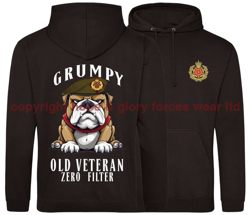 Grumpy Old Duke of Lancaster's Regiment Veteran Double Side Printed Hoodie