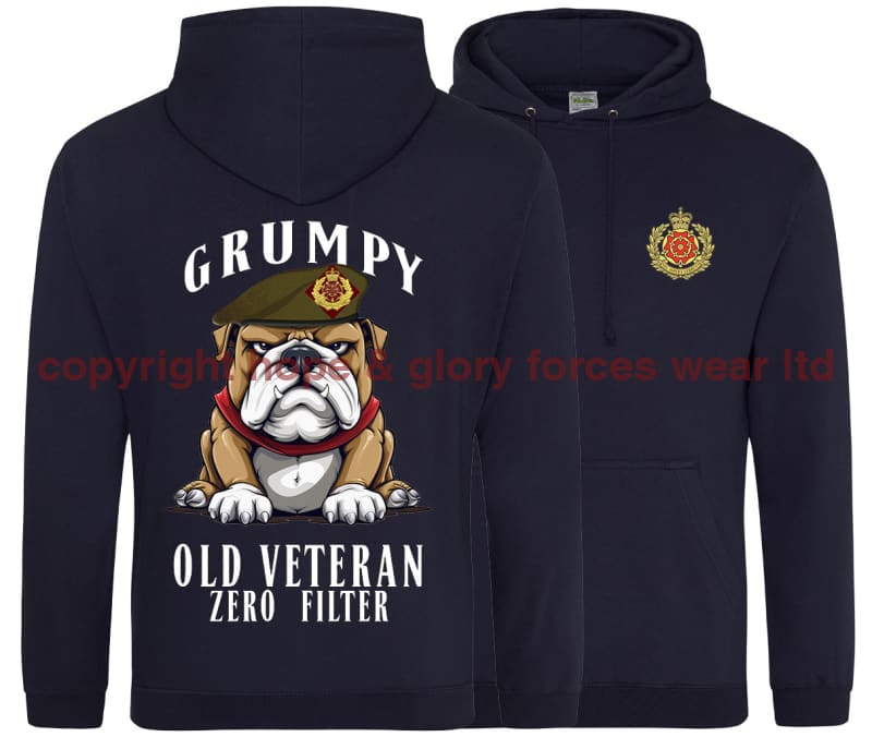 Grumpy Old Duke of Lancaster's Regiment Veteran Double Side Printed Hoodie