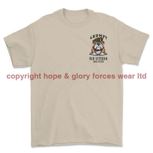 Grumpy Old Grenadier Guards Veteran Left Chest Printed T-Shirt