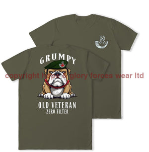 Grumpy Old Light Infantry Veteran Double Print T-Shirt