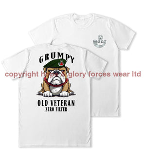 Grumpy Old Light Infantry Veteran Double Print T-Shirt