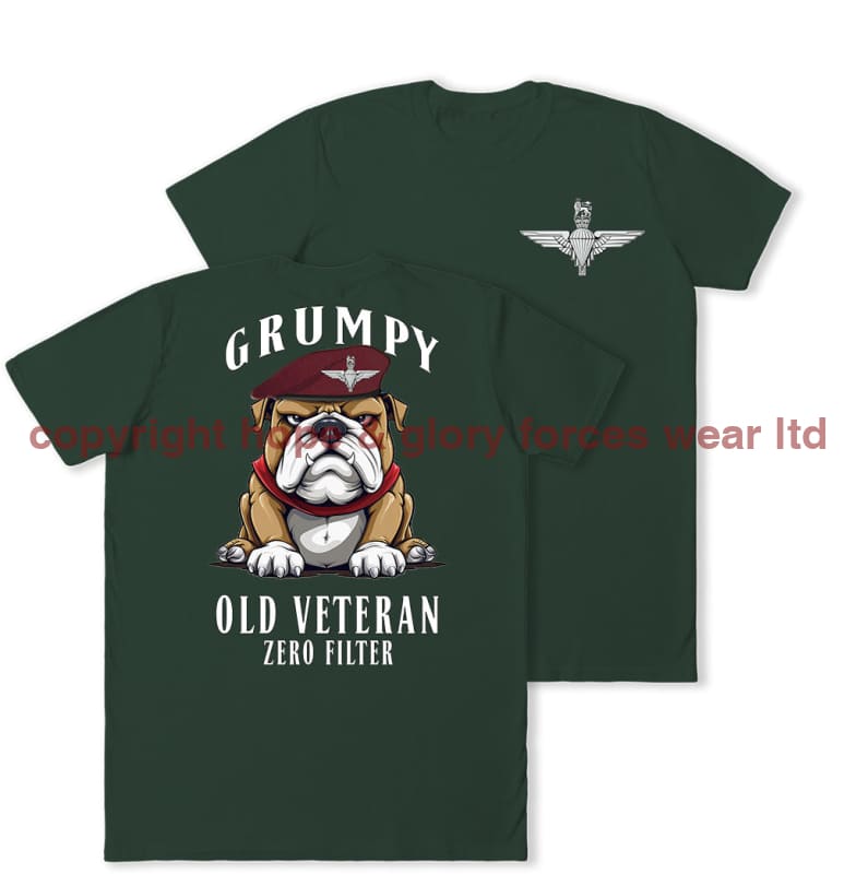 Grumpy Old PARA Veteran Double Print T-Shirt