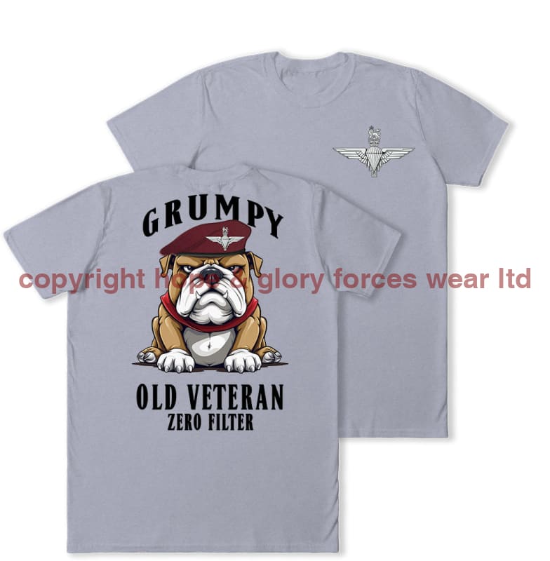 Grumpy Old PARA Veteran Double Print T-Shirt