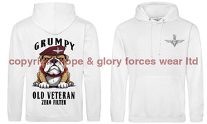 Grumpy Old PARA Veteran Double Side Printed Hoodie