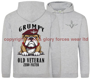 Grumpy Old PARA Veteran Double Side Printed Hoodie