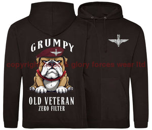 Grumpy Old PARA Veteran Double Side Printed Hoodie