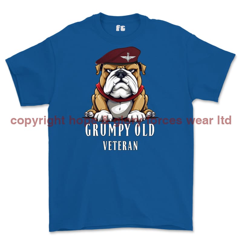 Grumpy Old PARA Veteran Printed T-Shirt