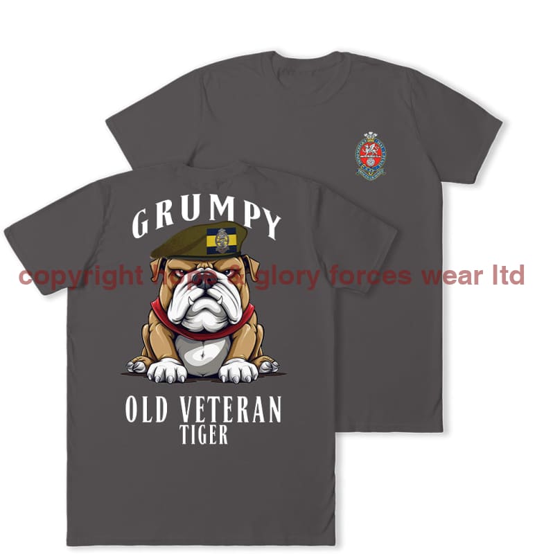 Grumpy Old PWRR Veteran Tiger Double Print T-Shirt