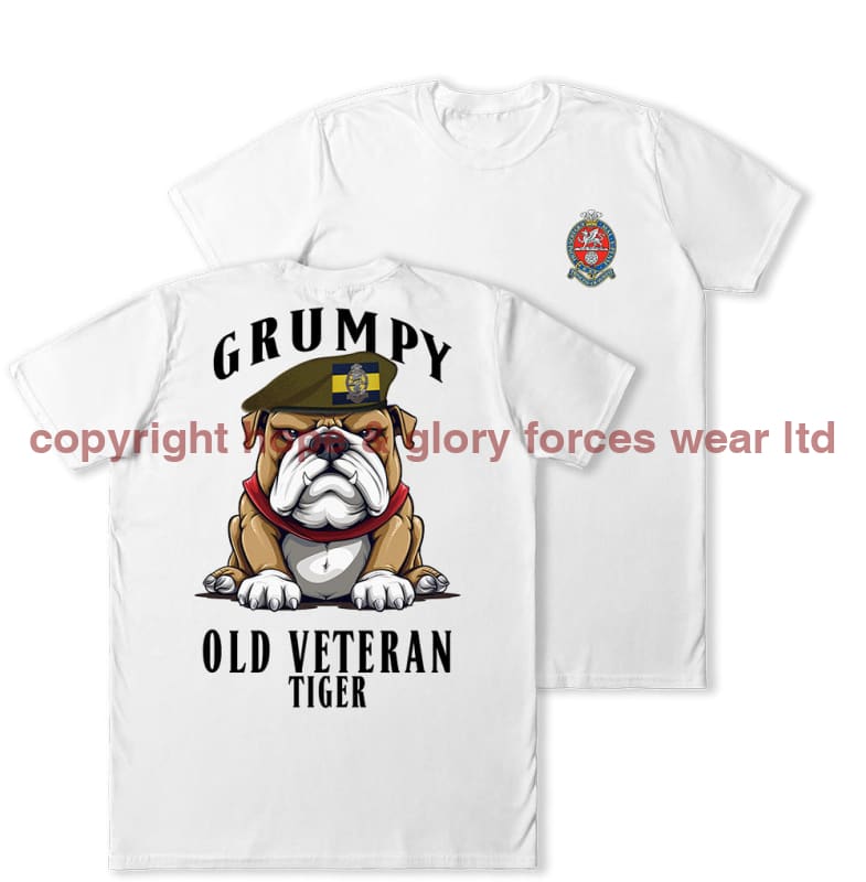 Grumpy Old PWRR Veteran Tiger Double Print T-Shirt