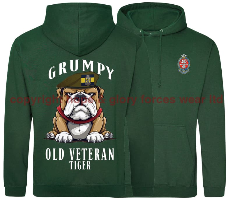 Grumpy Old PWRR Veteran Tiger Double Side Printed Hoodie