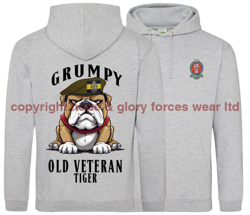 Grumpy Old PWRR Veteran Tiger Double Side Printed Hoodie