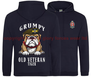 Grumpy Old PWRR Veteran Tiger Double Side Printed Hoodie