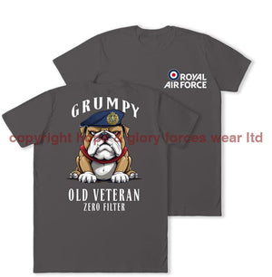 Grumpy Old RAF Veteran Double Print T-Shirt